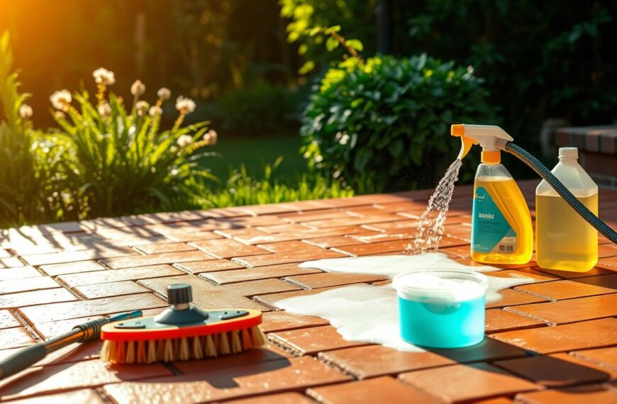 czym wyczyścić kostke brukową