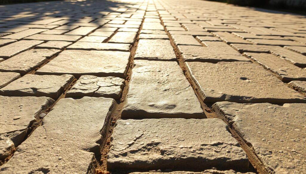 A well-designed and expertly crafted paving stone, a seamless and uniform "kostka brukowa bezfazowa" lies before the viewer. Sunlight dances across its subtly textured surface, highlighting the natural tones and hues of the material. The stones are meticulously arranged, creating a visually striking and cohesive pattern that seamlessly blends with the surrounding landscape. The lighting is soft and diffused, casting gentle shadows that add depth and dimension to the scene. The angle of the camera captures the paving stones from a low, eye-level perspective, emphasizing their sturdy and substantial presence. The overall mood is one of tranquility and natural harmony, inviting the viewer to imagine the peaceful ambiance of this carefully curated outdoor space. A well-designed and expertly crafted paving stone, a seamless and uniform "kostka brukowa bezfazowa" lies before the viewer. Sunlight dances across its subtly textured surface, highlighting the natural tones and hues of the material. The stones are meticulously arranged, creating a visually striking and cohesive pattern that seamlessly blends with the surrounding landscape. The lighting is soft and diffused, casting gentle shadows that add depth and dimension to the scene. The angle of the camera captures the paving stones from a low, eye-level perspective, emphasizing their sturdy and substantial presence. The overall mood is one of tranquility and natural harmony, inviting the viewer to imagine the peaceful ambiance of this carefully curated outdoor space.