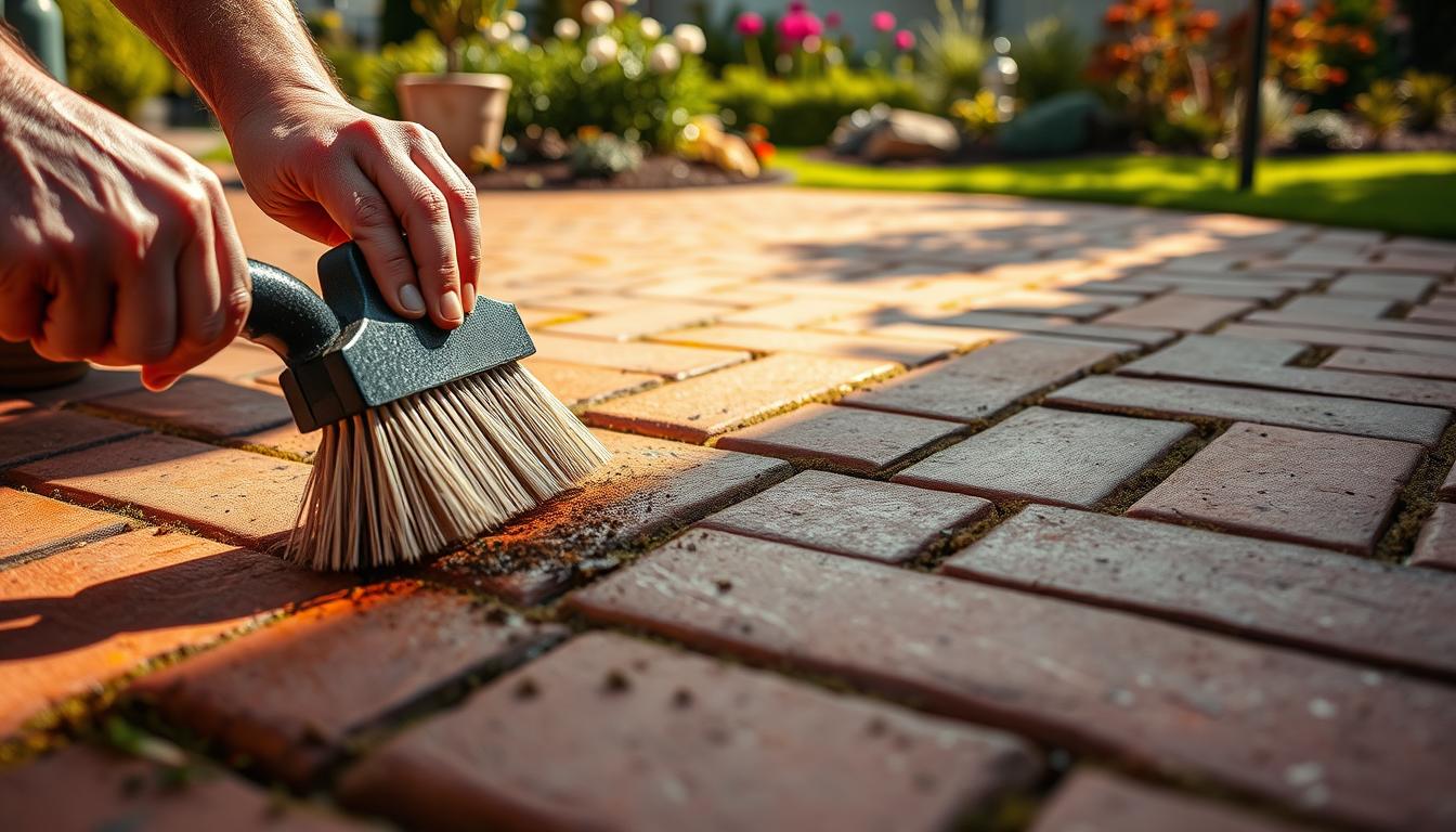 czym umyć kostkę brukową