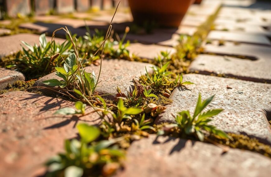 jak pozbyć się chwastów z kostki