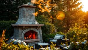 palenisko w ogrodzie