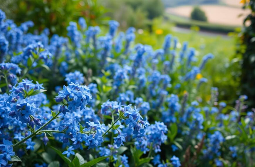 rośliny o niebieskich kwiatach