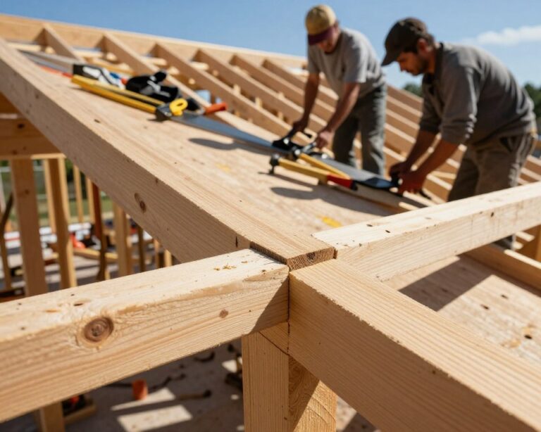 łączenie krokwi na zakładkę