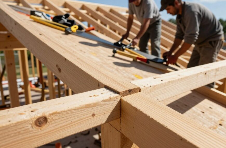 łączenie krokwi na zakładkę