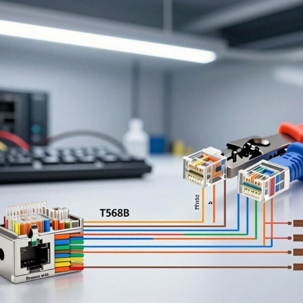 RJ45 Standard B – Przewodnik Okablowania Krok Po Kroku