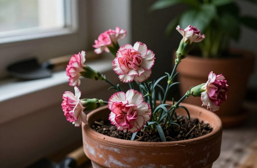 dlaczego goździki w doniczce usycha