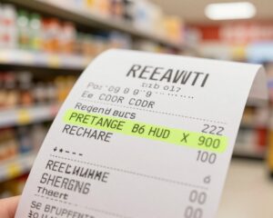 gdzie na paragonie jest kod doładowujący