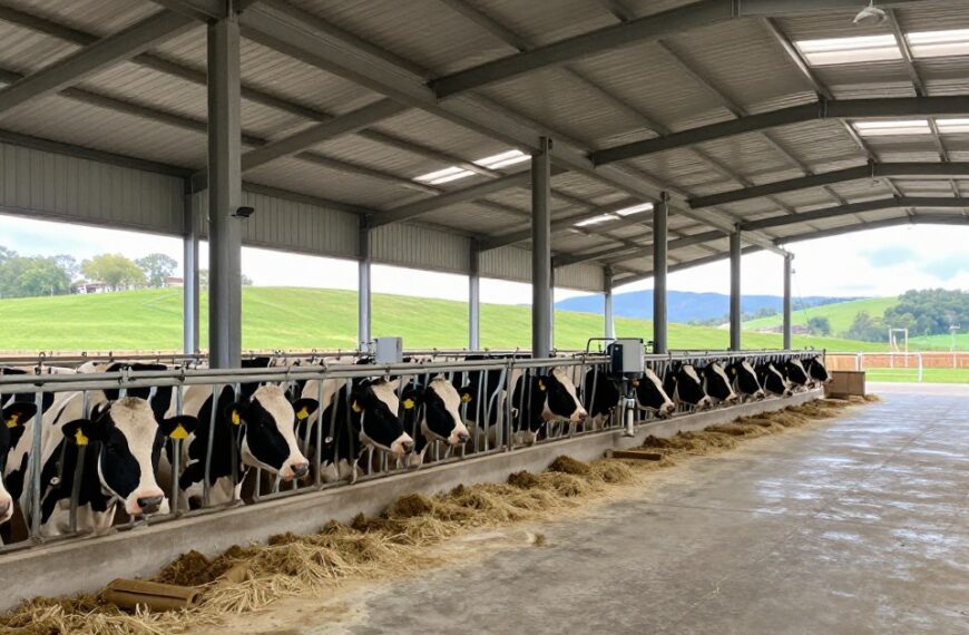 koszt budowy obory na 100 krów