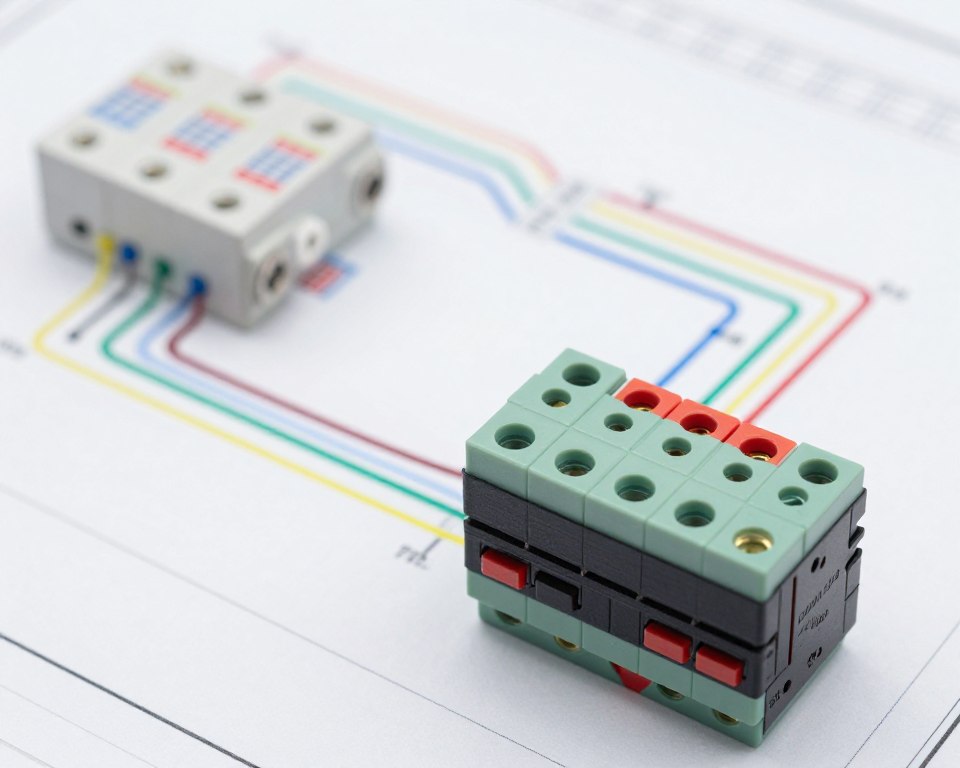 przełącznik lewo prawo 3 fazowy schemat